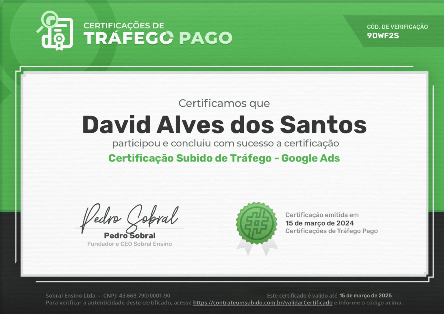 Certificado Google Ads 2024